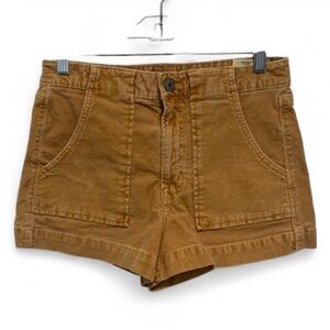 American Eagle Yellow Tan Corduroy Shorts Size 2